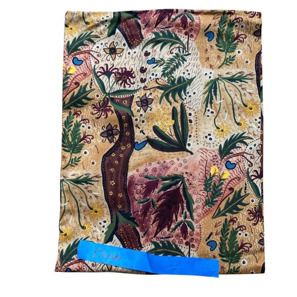 Nambooka M&S Textiles Australia Aboriginal Cotton Fabric Botanical Quilt 1.5 Yd - Picture 1 of 3